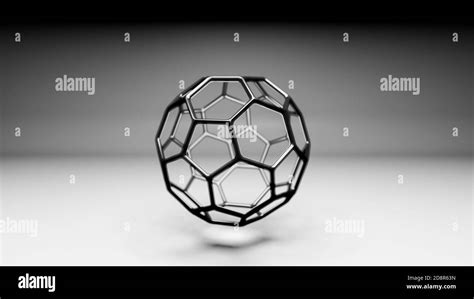 Model Of Buckminsterfullerene C60 Molecule Allotrope Of Fullerene