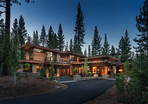 Mountain Modern Home In Martis Camp With Indoor Outdoor Living Mountain