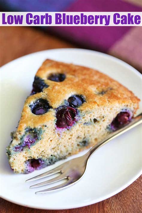 Blueberries are low in calories but high in fiber, vitamin c and vitamin k. Low Carb Blueberry Cake Reipe (Almond Flour) | Healthy Recipes