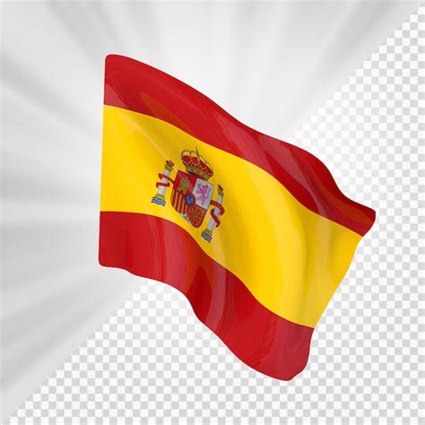 Premium Psd Spain Flag 3d Render