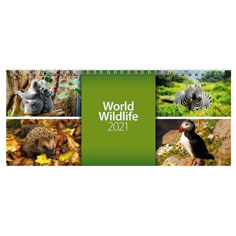 2021 World Wildlife Desk Calendar