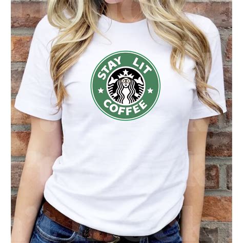 Starbucks T Shirt Starbucks Shirt Starbucks Logo Shirt Etsy