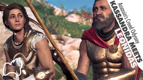 Kassandra Meets Fights Leonidas Of Sparta Assassin S Creed Odyssey