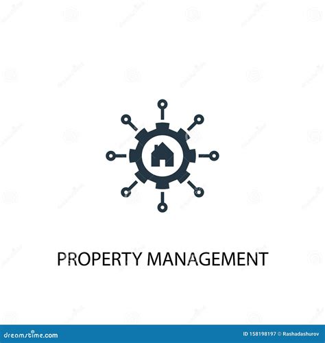 Property Management Icon Simple Element Stock Vector Illustration Of