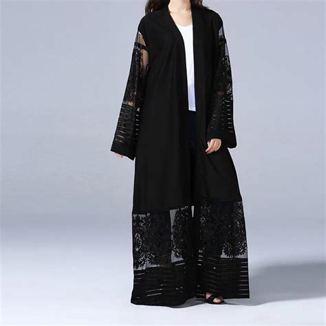 Buy S Xl Dubia Style Muslim Abaya Kaftan Open Islamic Maxi Embroidery Women