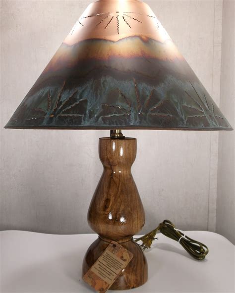 Mesquite Wood Table Lamp Central Texas Custom Woodworking