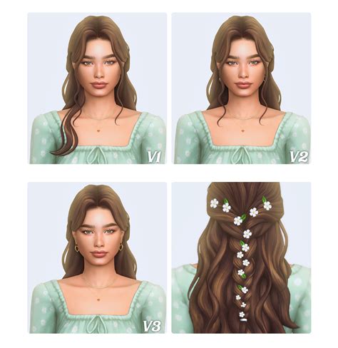 Simstrouble Andrine Hairstyle By Simstrouble