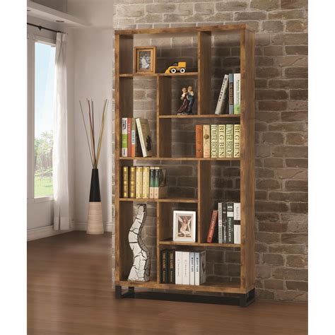 Coaster Bookcases Open Bookcase With Different Sized Cubbies Rifes
