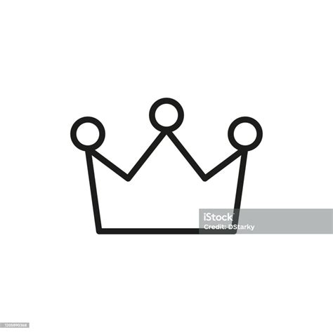 Simple Crown Line Icon Stock Illustration Download Image Now