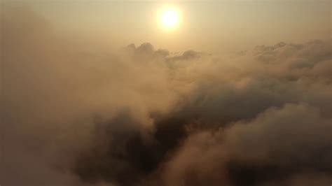 Sun And Fog Above The Clouds Hd Relaxing Screensaver Youtube