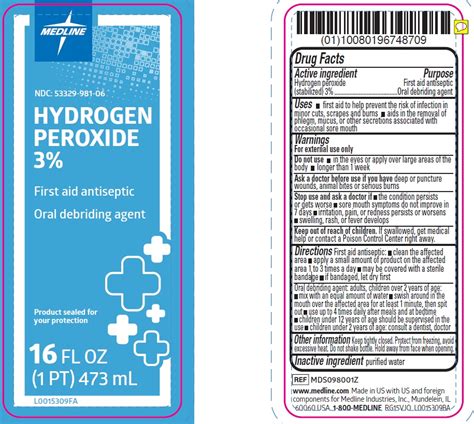 Hydrogen Peroxide First Aid Antiseptic Hydrogen Peroxide Liquid
