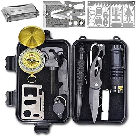 Wild Peak Prepare 1 Survival Tool Kit With Axe Multi Tool Card And A
