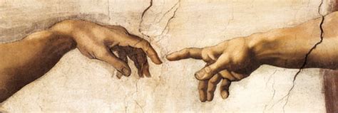 Creation Of Life Hands By Leonardo Da Vinci Door Paper Poster