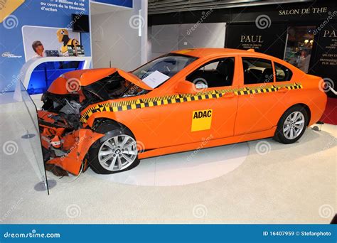 Crash Test With A BMW Editorial Stock Image Image Of Motor 16407959