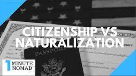 Whats The Difference Between Naturalization And Citizenship