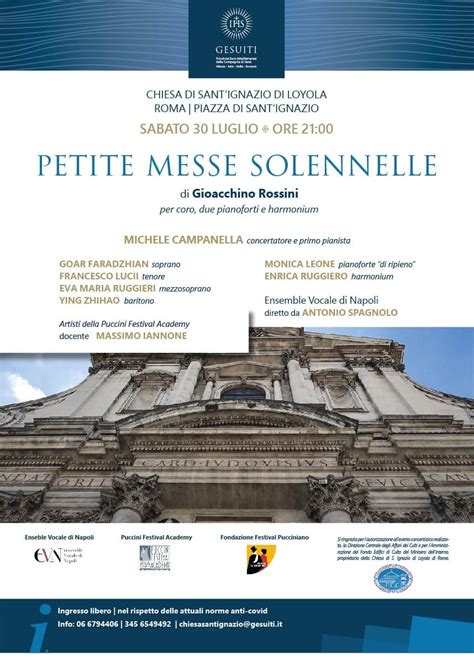 Petite Messe Solennelle Di Gioacchino Rossini Trovaeventinews