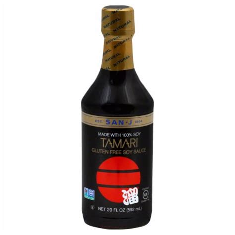 San J Tamari Gluten Free Soy Sauce 20 Fl Oz Foods Co