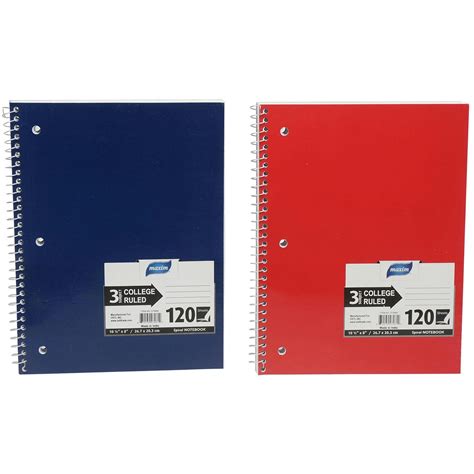 Wholesale College Ruled Notebook 120 Sheet 3 Subject Sku 2337194