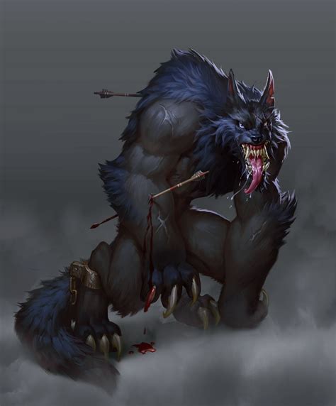 Pin By Mitch Giles On Dungeons And Dragons Werewolf Art Werewolf