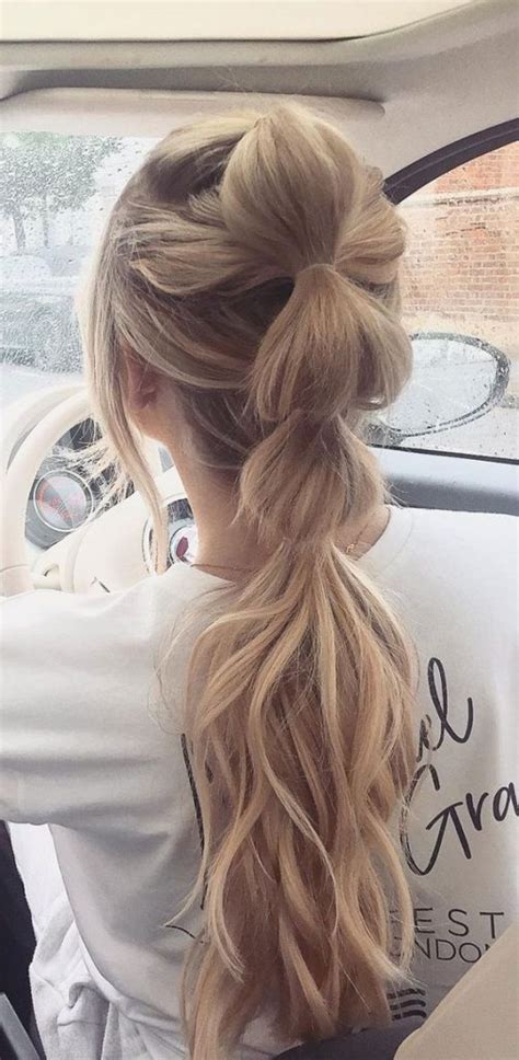 32 Cute Ways To Wear Bubble Braid Textured High Bubble Braid For Blonde