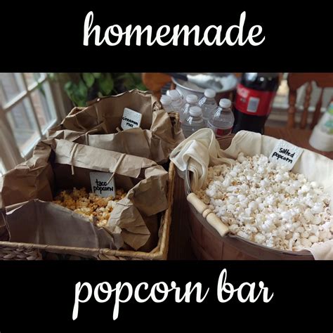 Diy Homemade Popcorn Bar Nik Snacks