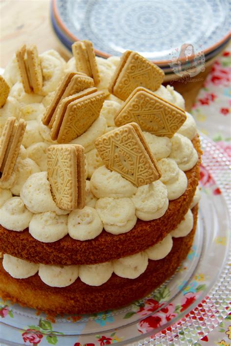 Let cake cool completely in the fridge. Custard Cream Cake! - Jane's Patisserie