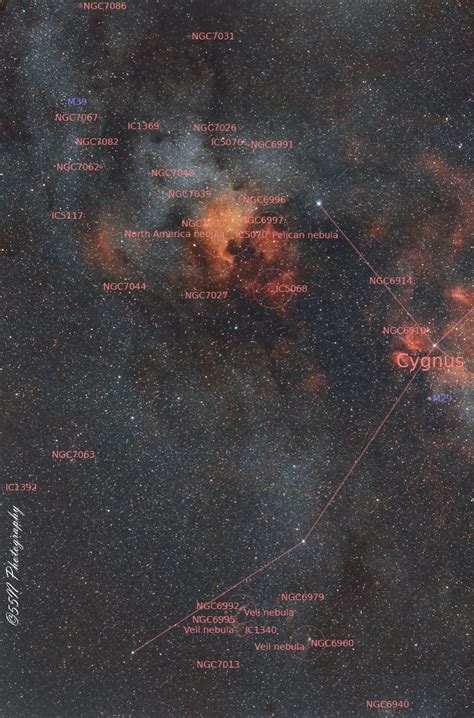 North American Nebula And Friends In Cygnus Imaging Widefield