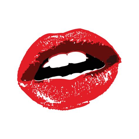 Printed Vinyl Female Sexy Red Lips Stickers Factory