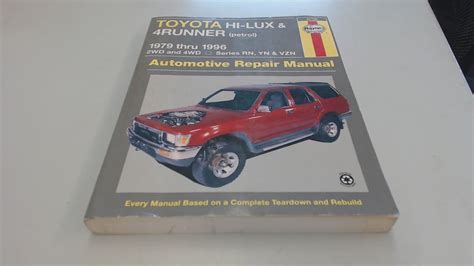 Toyota Hi Lux And 4runner Automotive Repair Manual Haynes Automotive