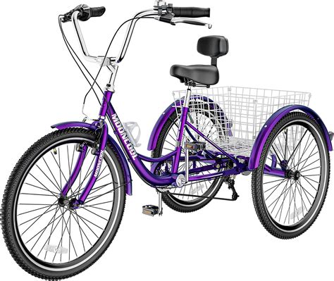 Adult Tricycles Speed Adult Trikes Inch Wheel Bikes Cruise Bike With Basket For