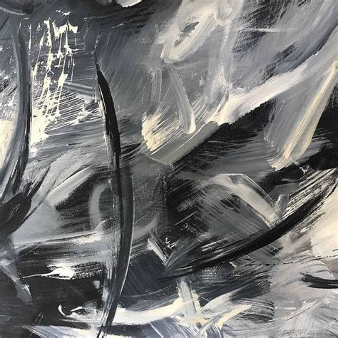 Abstract Art Black And White Painting Adr Alpujarra