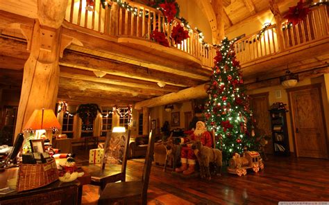 Christmas Cabin Wallpapers Top Free Christmas Cabin Backgrounds Wallpaperaccess