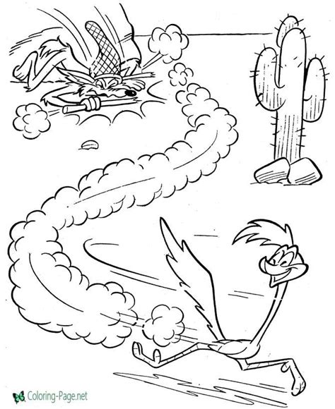 Bugs Bunny Coloring Pages Road Runner Wiley Coyote