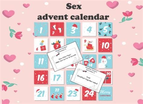 sex advent calendar couple advent calendar composed of 25 coupons of games and sexy challenges