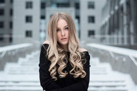See more ideas about hair styles, hair beauty, hair inspiration. women, Blonde, Hair, Nature, Winter, Snow, Dress, City ...
