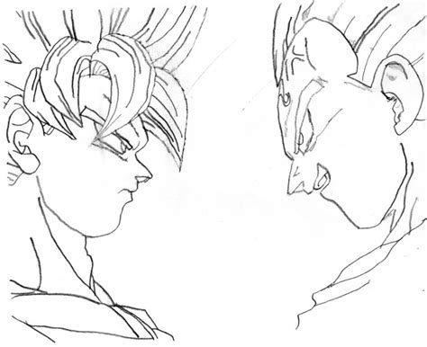 Goku And Vegeta Drawing At Getdrawings Free Download