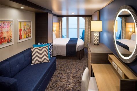 An Ocean View Balcony Stateroom On Ovation Of The Seas Digital Rendering