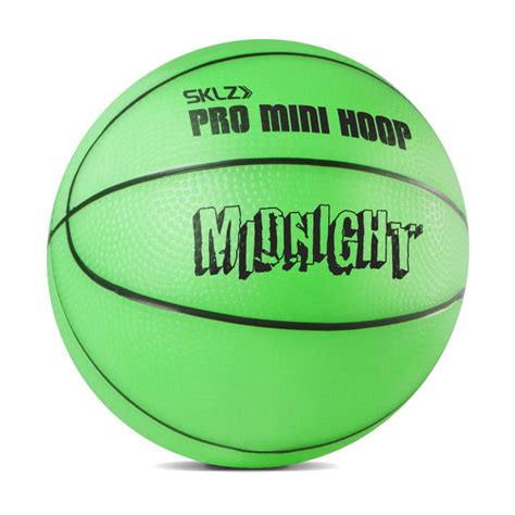 New Sklz Pro Mini Glow In The Dark Basketball Hoop 5 Basketball Set