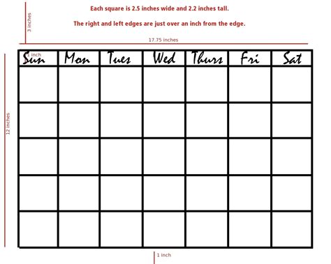 4 Week Calendar Blank Calendar Printable Free