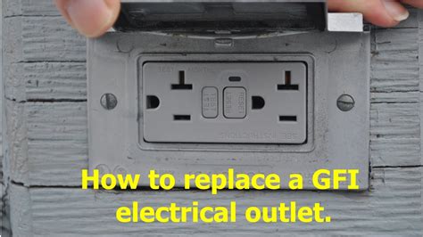 How To Replace A Gfci Gfi Electrical Outlet Youtube