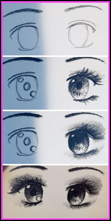 Anime Eyes Drawing Tutorial Eye Drawing Tutorials How To Draw Anime