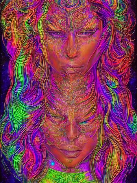 Psychedelic Dmt Goddess By Alex Grey Hyper Stable Diffusion Openart