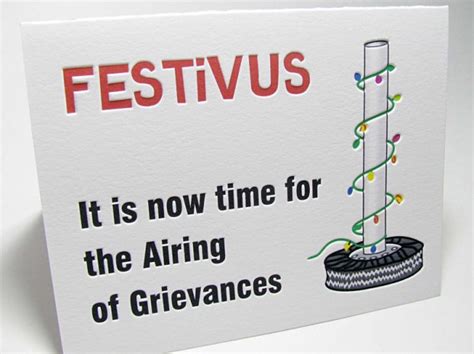 With the holidays fast approaching, it's time to spread a little cheer with these holiday greetings sure to make your loved ones chuckle. Festivus Airing of Grievances Holiday Cards - Digby & Rose | Digby & Rose Invitations DC
