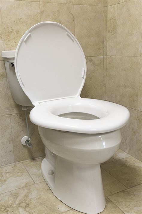 Big John W Oversized Toilet Seat With Cover And Stainless Steel Hinges For Round Or