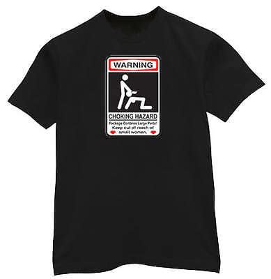 Warning Choking Hazard Funny X Rated Shirt T Shirt EBay