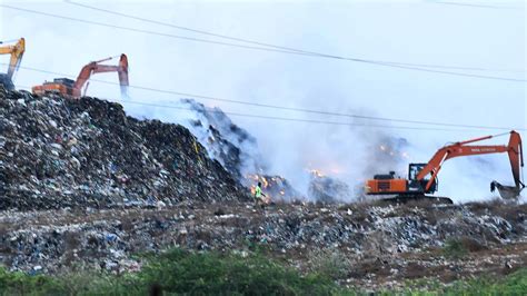 Fire Rages At Perungudi Dump For Second Day The Hindu
