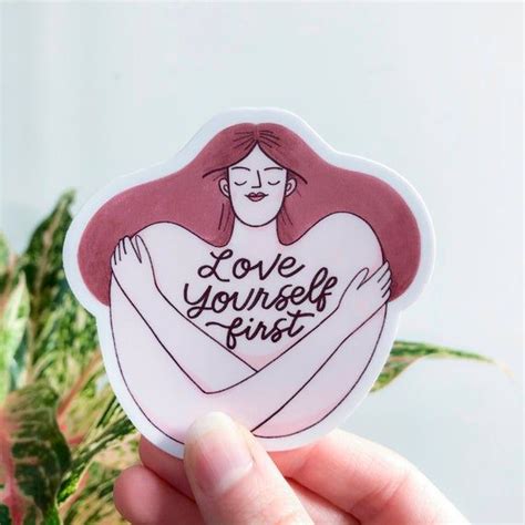 Self Love Sticker Self Care Sticker Vinyl Sticker Etsy Self Love