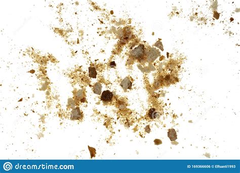 Dried Bread Crumbs Isolated On White Background Stock Photo Image Of