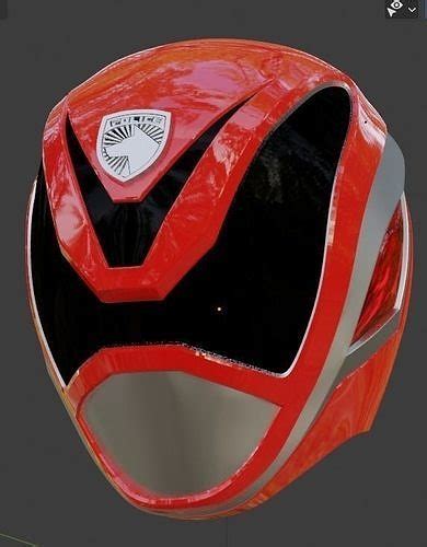 Tokusou Sentai Dekaranger Dekared 3d Printable Cosplay Helmet 3d Model