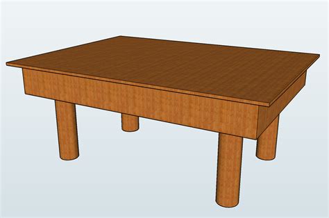 Filewooden Table Sketchuppng Wikimedia Commons